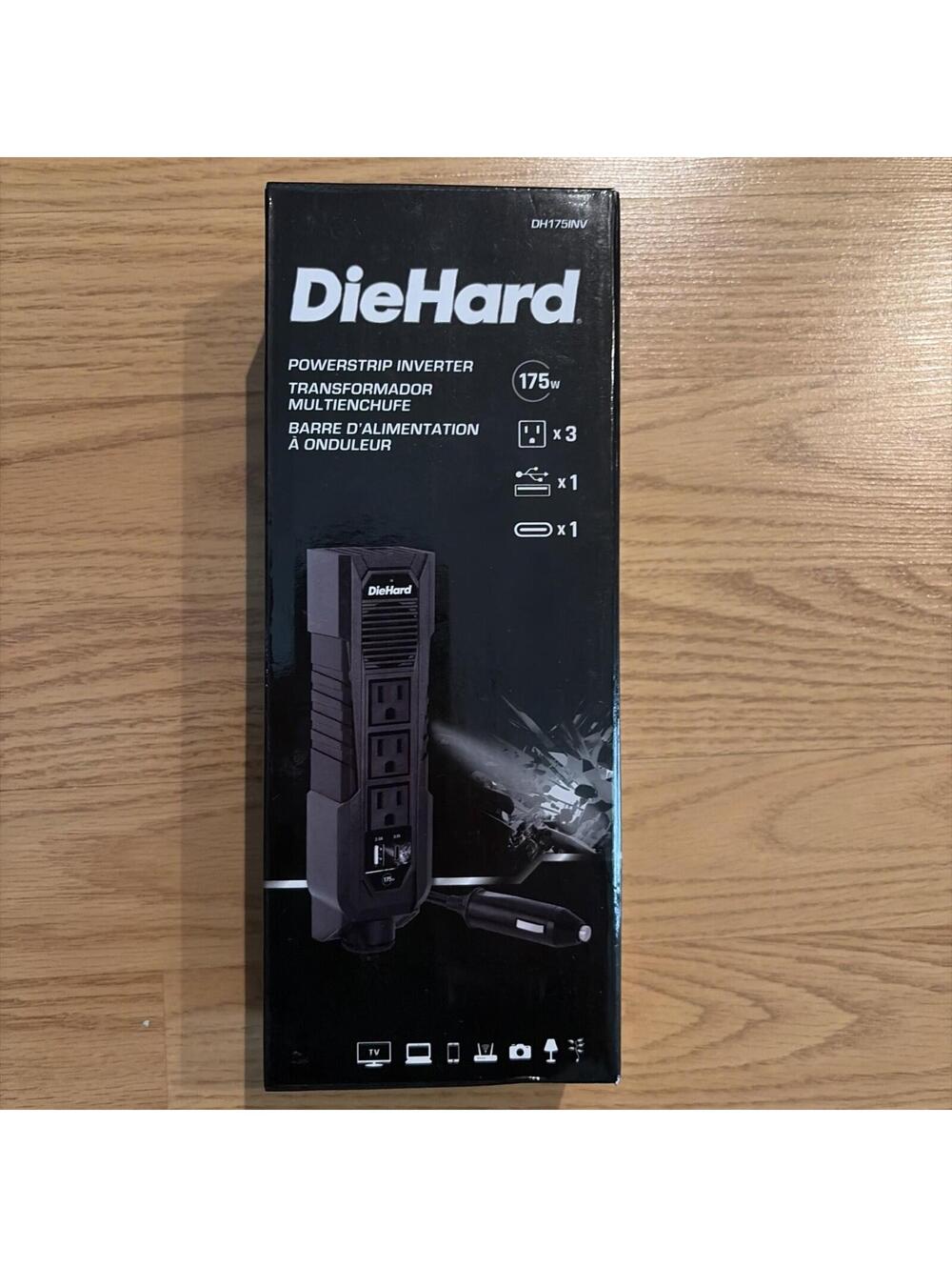 DieHard DH175INV 175W Modified Sine Wave Inverter USB Type-C AC Outlets